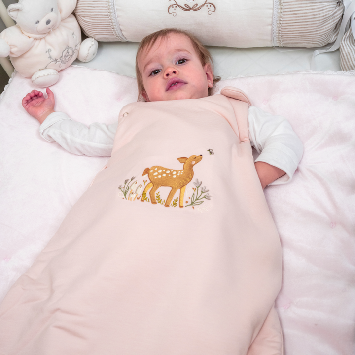 Sleeping bag: The little fawn - misty pink