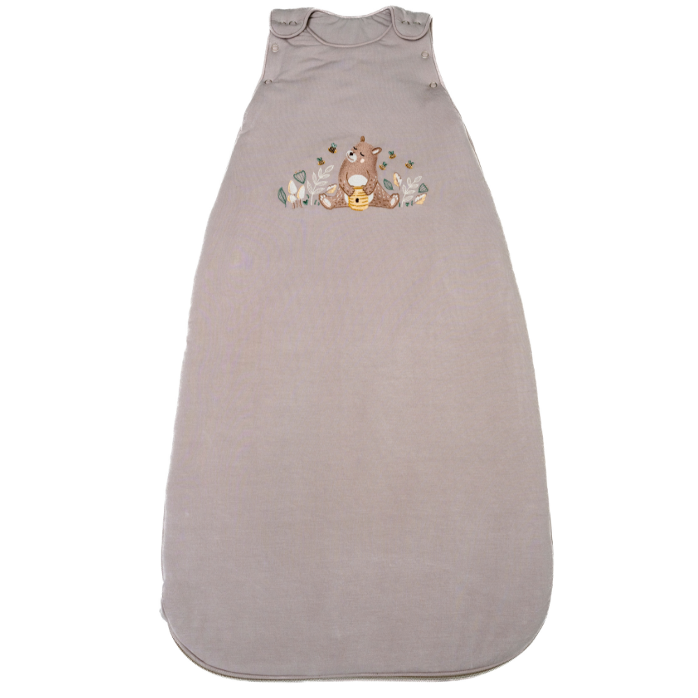 Sleeping bag: The bear and his honey - Greige