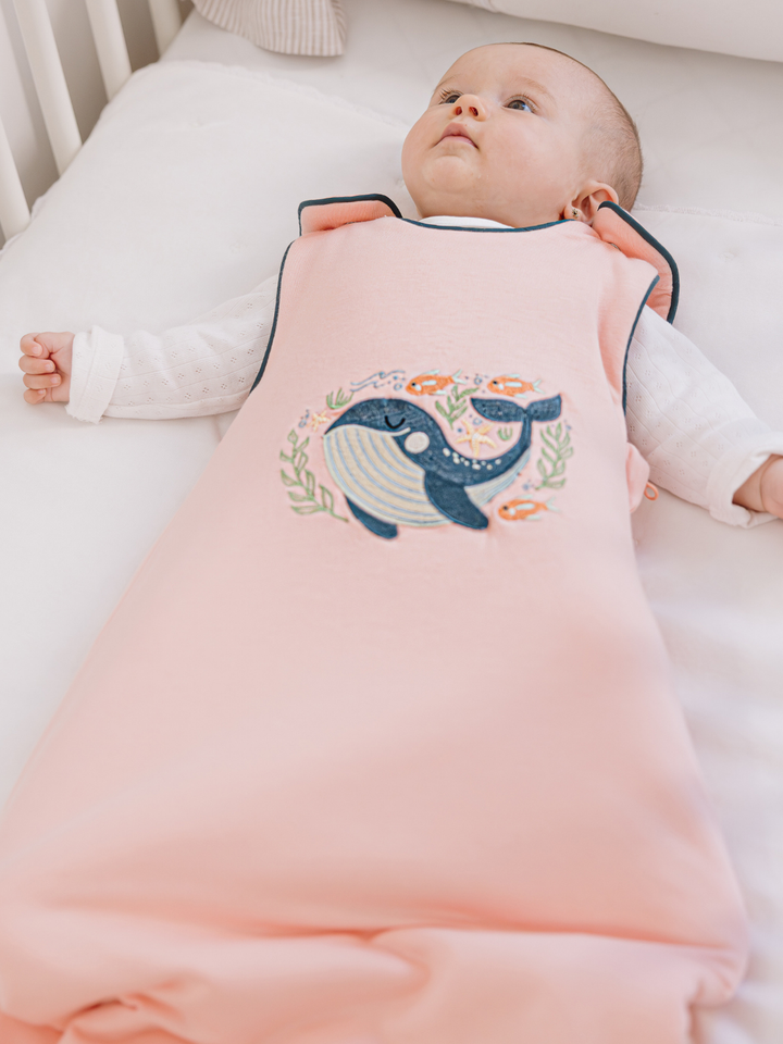 Sleep Sack: Whale Design – Pink