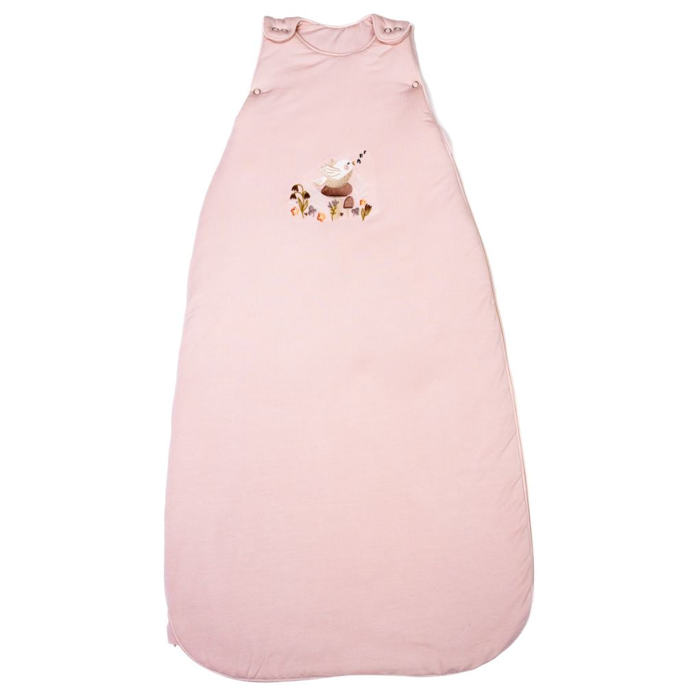 Sleeping bag: Bird song misty pink – Dumontier