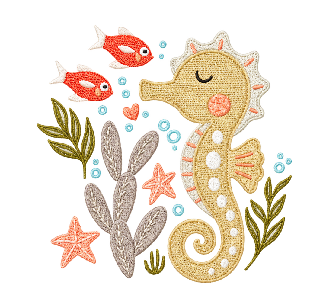 Gigoteuse: Design Hippocampe - Rose