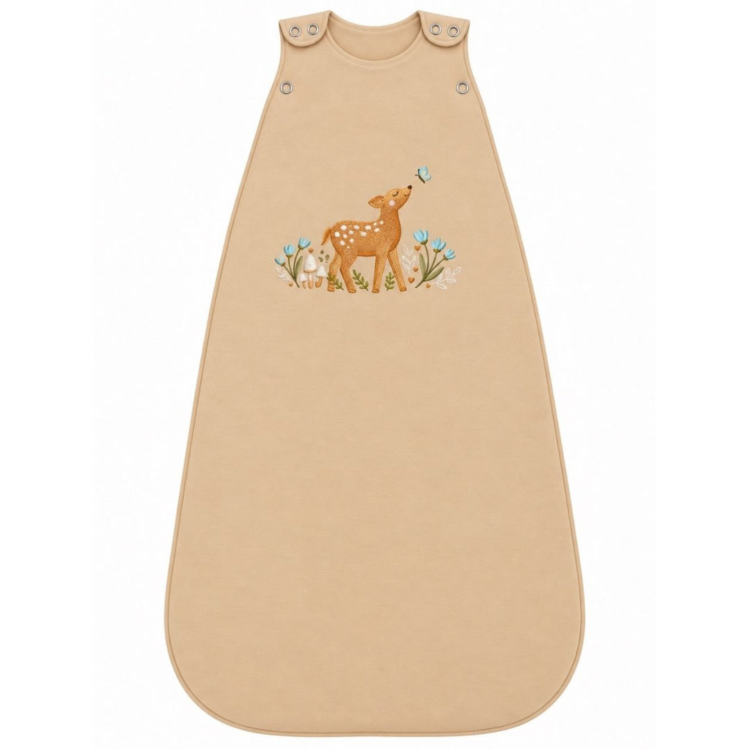 Gigoteuse bébé Ecowool 2-en-1 0–24 mois, Le petit faon, couleur miel