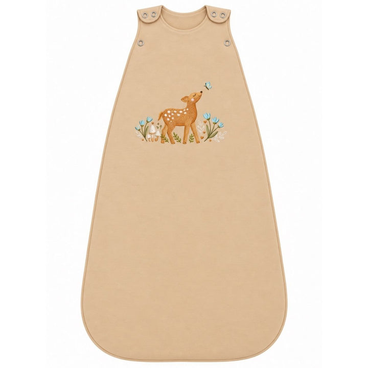 Gigoteuse bébé Ecowool 2-en-1 0–24 mois, Le petit faon, couleur miel