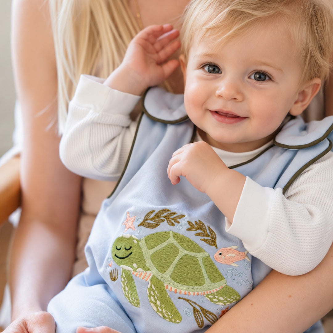 Gigoteuse: Design Tortue - Bleu Aqua